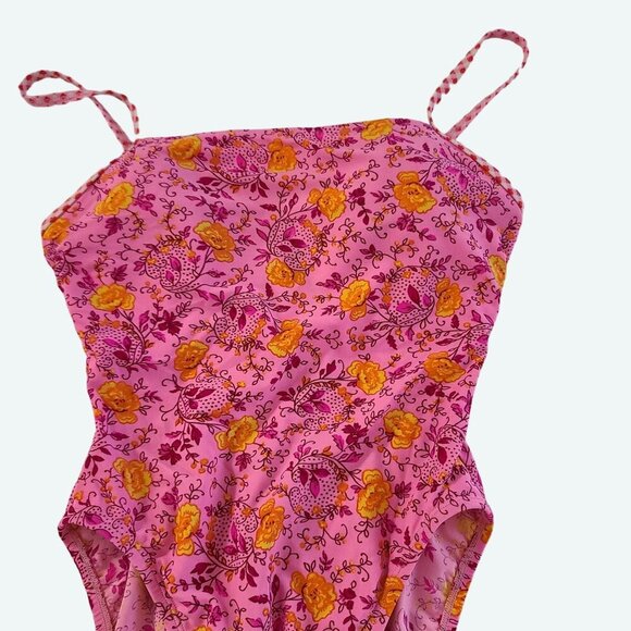 Victorias Secret Pink Floral‎ One Piece Swimsuit 8D - Picture 3 of 9